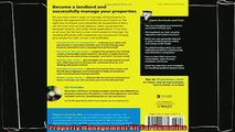 there is  Property Management Kit For Dummies