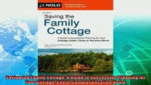 different   Saving the Family Cottage A Guide to Succession Planning for Your Cottage Cabin Camp or