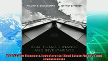 complete  Real Estate Finance  Investments Real Estate Finance and Investments