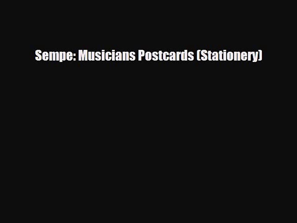 Read Books Sempe: Musicians Postcards (Stationery) ebook textbooks