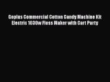 New ProductGoplus Commercial Cotton Candy Machine Kit Electric 1030w Floss Maker with Cart