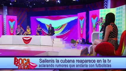 Sailenis la cubana reaparece en la TV aclarando rumores que andaría con futbolista