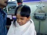 Punishment Headshave in Barbershop