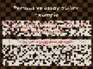 Persuasive Essay Outline Example