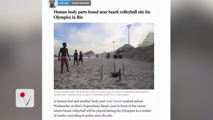 Human Remains Found on Rio's Olympic Beach