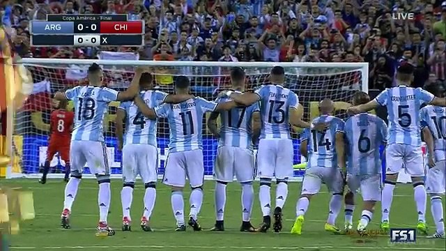 Argentina vs Chile PENALTY KICKS 2016 Copa America Centenario Final
