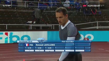 saut à la perche H - DL Stockholm, 16 juin 2016 (victoire R. Lavillenie)