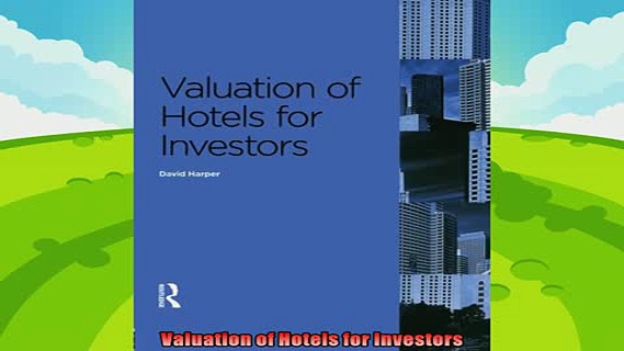 book online   Valuation of Hotels for Investors