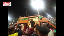 بالفيديو.. جنازة عسكرية لشهيد الشرطة أحمد عبدالله.. ووالدته: ملحقش يعيد علينا