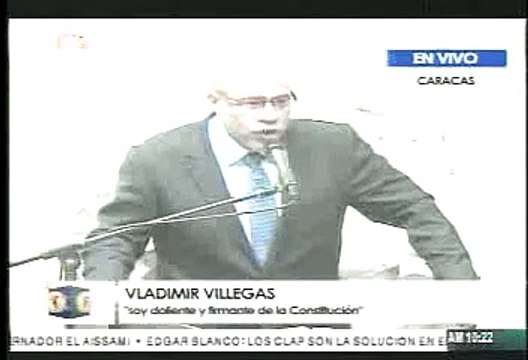 Esto fue lo que dijo Vladimir Villegas en la AN con motivo del Día del Periodista