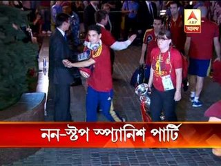 Euro Cup - Celebration among Spanish fan