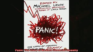 Popular book  Panic The Story of Modern Financial Insanity