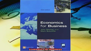 Pdf online  Economics for Business