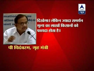 What did Chidambaram say about price rise?