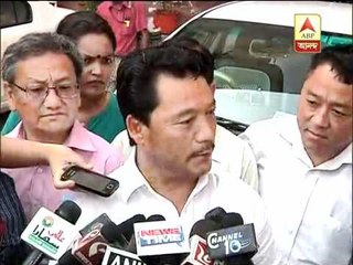 Bimal Gurung after meeting with Chidambaram
