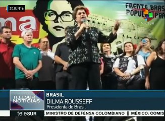 Rousseff denuncia verdaderas intenciones del golpe en su contra