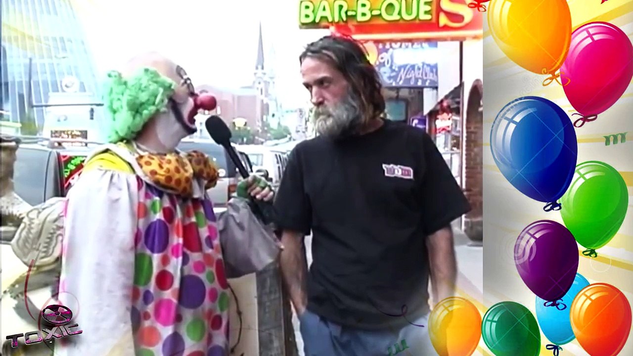 Yucko the Clown Uncensored Insults People On Street In Nashville Tennessee