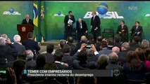 Michel Temer se reúne com 450 empresários no Palácio do Planalto