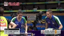 2015世界卓球　ミックスダブルス。吉村真晴・石川佳純