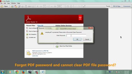 How to Clear PDF Password after Forgot PDF Password