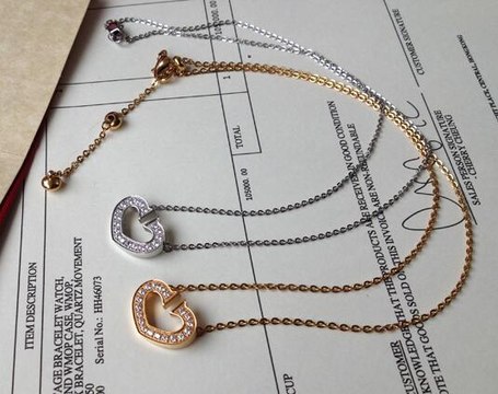 Cartier C Heart Necklace Pendant Rose Gold,White Gold,Yellow Gold with Diamonds