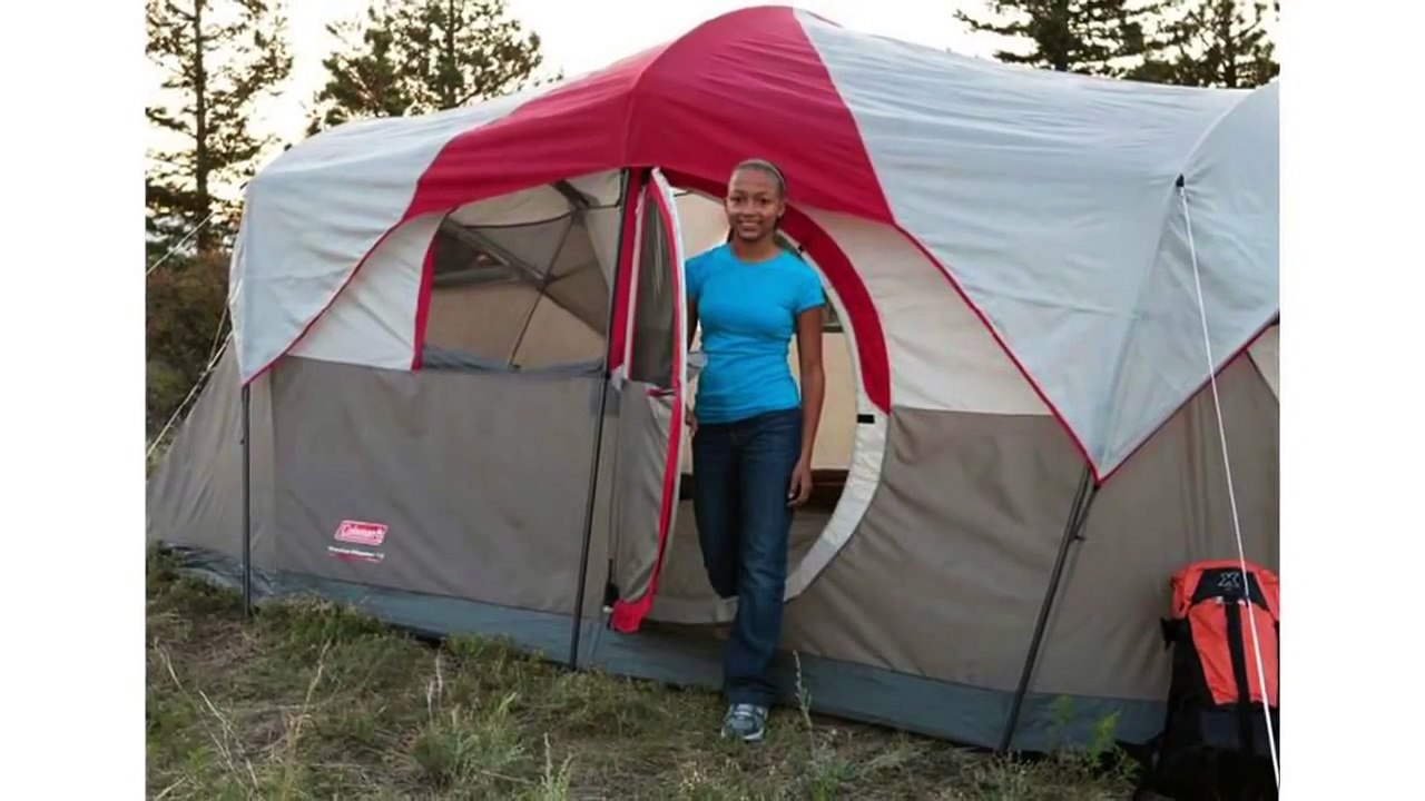 Coleman WeatherMaster 10 Person Family Camping Tent w/ Built-In Light/Fan | 2000013350