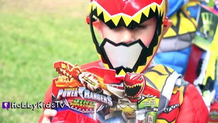 World's Biggest POWER RANGERS Surprise Egg! Toy Adventure + Dino Charge Surprises HobbyKidsTV_4