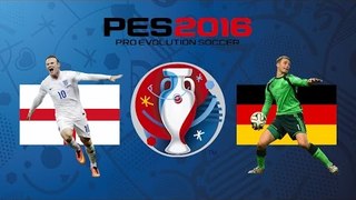 PES 2016 - England vs Germany I UEFA EURO DLC (HD 60 FPS)