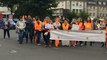 Manifestation des employés de la ville de Saint-Lô