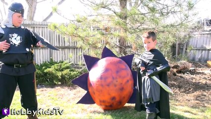 World's Biggest DRAGON Surprise Egg! Lego Nexo Knights HobbyKidsTV_2