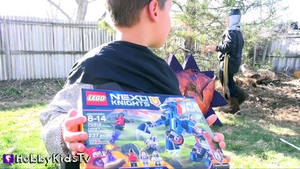 World's Biggest DRAGON Surprise Egg! Lego Nexo Knights HobbyKidsTV_13