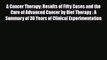 Read A Cancer Therapy: Results of Fifty Cases and the Cure of Advanced Cancer by Diet Therapy