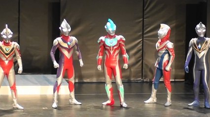 【Handshake meeting】Ultraman Hero Special show Ultraman Ginga / Tiga / Dyna / Gaia / Agul appeared!