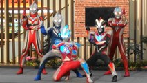 【Photo session】Ultraman 5 large Hero show Ultraman ginga S/Victory/MAX/Nexus/Cosmos appeared!
