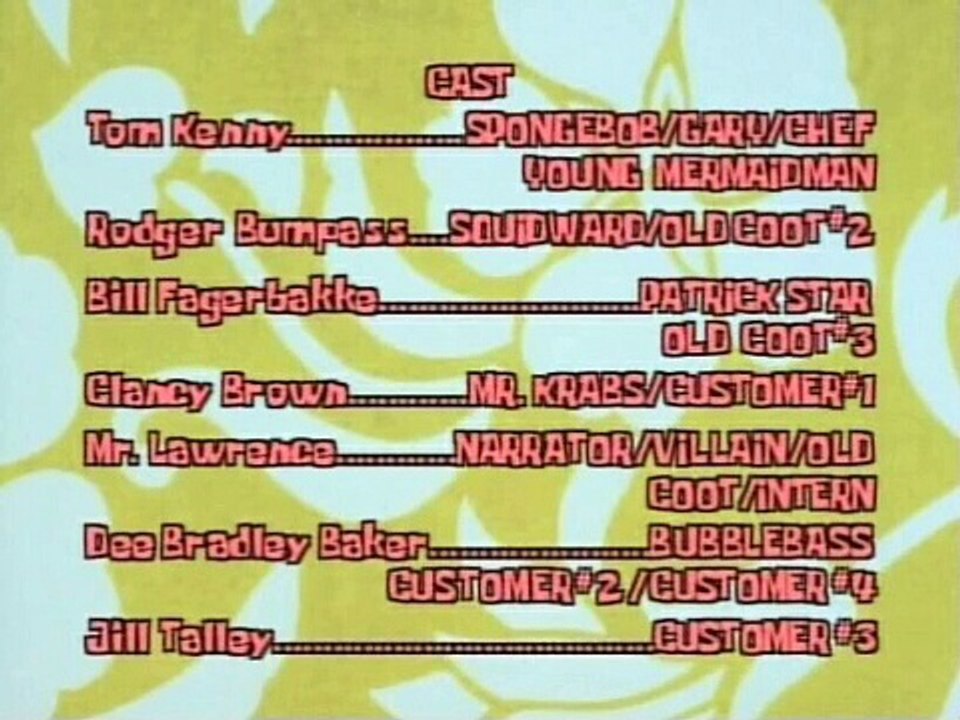 SpongeBob Credits Number 1 video Dailymotion