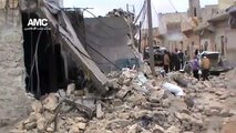 حلب :: آثار سقوط صاروخ سكود على حي مساكن هنانو 17-2-2013 جـ8