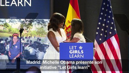 Madrid: Michelle Obama présente son initiative "Let Girls learn"