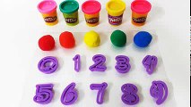 플레이도우 숫자 찍기틀 만들기 장난감 Play doh making rainbow number Toy