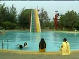 girls playful in swimming pool - amazing
