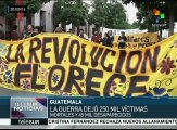 Guatemaltecos realizan Marcha de la Memoria