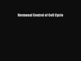 Download Hormonal Control of Cell Cycle PDF Full Ebook