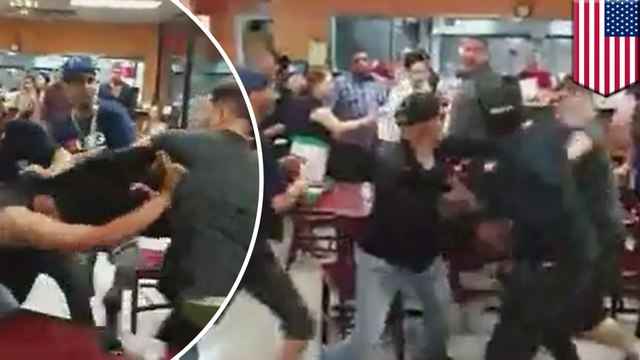 Restaurant brawl: massive melee at Mexican cantina in Dallas erupts over basket of chips - TomoNews