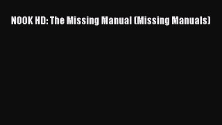 Read NOOK HD: The Missing Manual (Missing Manuals) Ebook Free