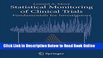Read Statistical Monitoring of Clinical Trials: Fundamentals for Investigators  Ebook Free
