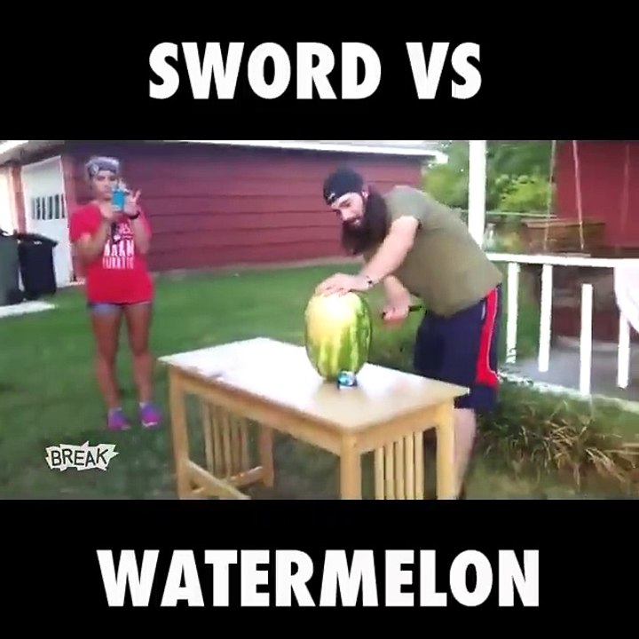 Sword Vs Watermelon - Hilarious Video
