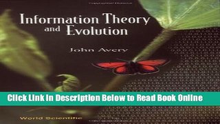 Read Information Theory and Evolution  Ebook Free