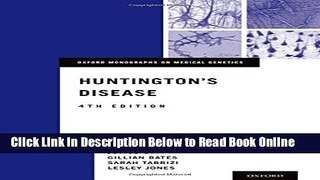 Download Huntington s Disease (Oxford Monographs on Medical Genetics)  Ebook Free