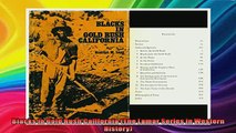 READ book  Blacks in Gold Rush California The Lamar Series in Western History Full Free