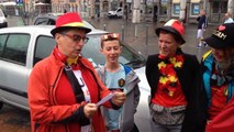 Pays de Galles-Belgique: les supporters belges chantent la Branbançonne