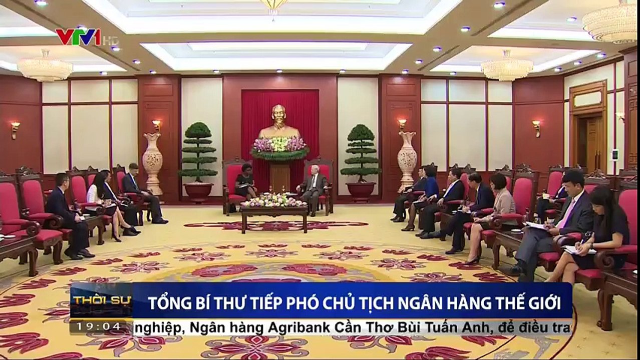 Tổng bí thư tiếp Phó chủ tịch ngân hàng thế giới